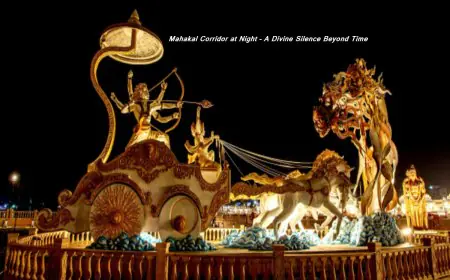 Mahakal Corridor at Night – A Divine Silence Beyond Time