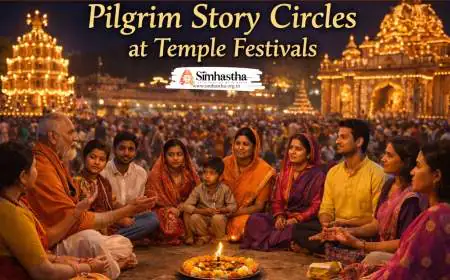 Pilgrim Story Circles at Temple Festivals