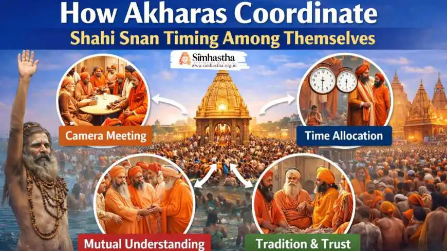 How Akharas Coordinate Shahi Snan Timing Among Themselves