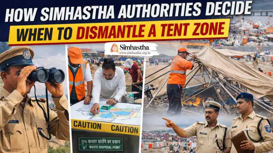 How Simhastha Authorities Decide When to Dismantle a Tent Zone