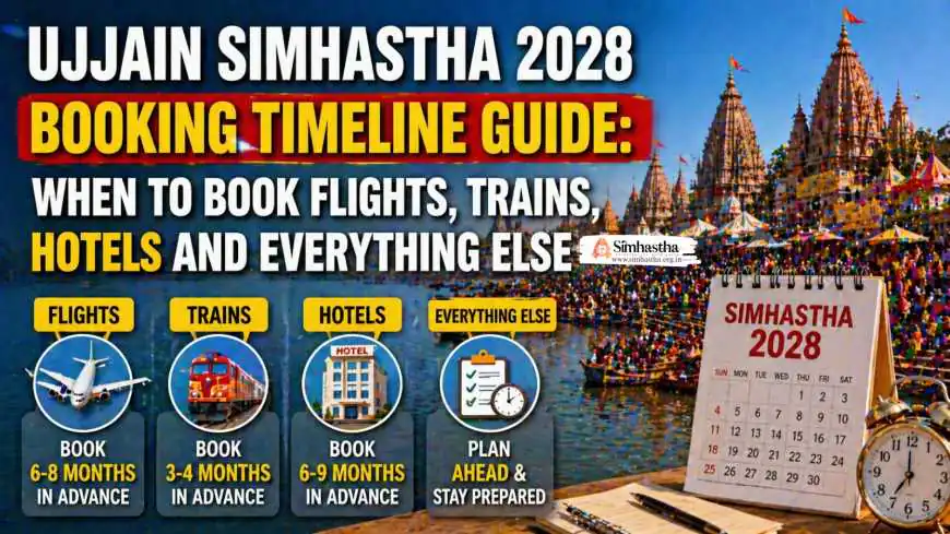 Ujjain Simhastha 2028 Booking Timeline Guide: When to Book Flights, Trains, Hotels and Everything Else
