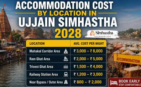Accommodation Cost by Location in Ujjain Simhastha 2028