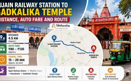 Ujjain Railway Station to Gadkalika Temple: Distance, Auto Fare and Route