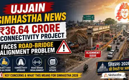 Ujjain Simhastha News ₹36.64 Crore Connectivity Project Faces Road-Bridge Alignment Problem