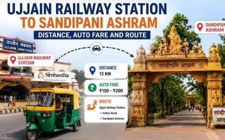 Ujjain Railway Station to Sandipani Ashram: Distance, Auto Fare and Route